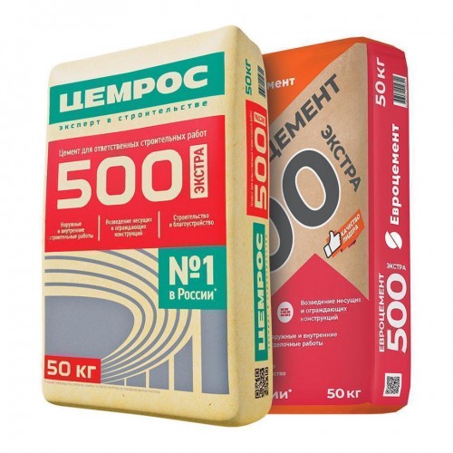 Цемент Цемрос М500 Д0 ЦЕМ I 42,5 50 кг