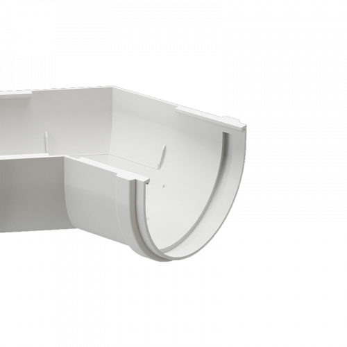 Угол желоба универсальный 135° Docke PREMIUM D120 Пломбир RAL9003