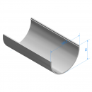 Желоб Docke STANDARD D120 Зеленый RAL6005 3000 мм