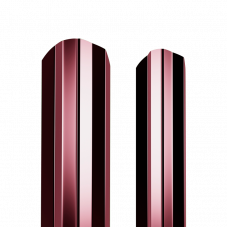 Штакетник металлический 100 мм М-образный 1500 мм фигурный PE 0,4 мм RAL3005