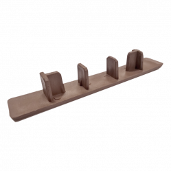 Заглушка торцевая NATUR пластик Венге, 135x25 мм