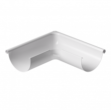 Угол желоба внешний 90° Docke STAL PREMIUM D125 RAL9010 Пломбир