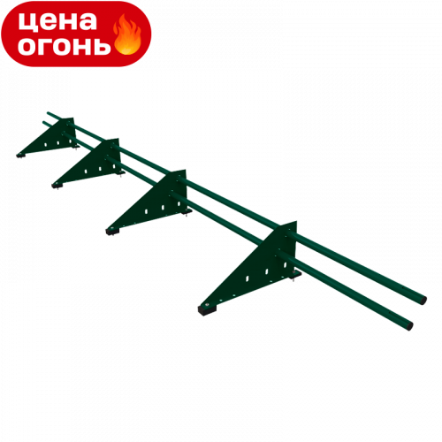 Снегозадержатель трубчатый Русь Эконом D25M RAL6005 сечение круглое 25 мм 3000 мм