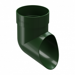 Колено сливное Docke STANDARD D80 Зеленый RAL6005