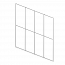 Сетка сварная Каскад Zn ячейка 50x100 1800 мм x 15 м