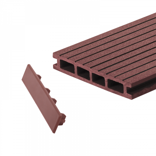 Заглушка торцевая GRINDERDECO пластик гладкая Орех, 150x25x3 мм 10 шт.