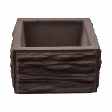 Блок столба Сланец тонкорельефный БС-30 4Бастион 300x300x165 мм Коричневый