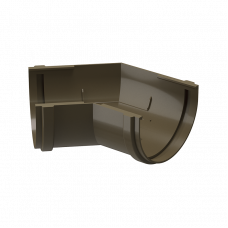 Угол желоба универсальный 135° Docke PREMIUM D120 Каштан RAL8017