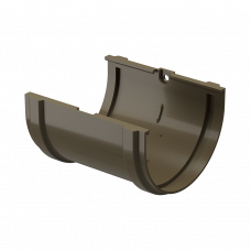Соединитель желоба Docke PREMIUM D120 Каштан RAL8017