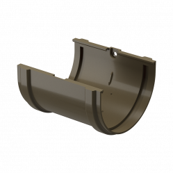 Соединитель желоба Docke PREMIUM D120 Каштан RAL8017