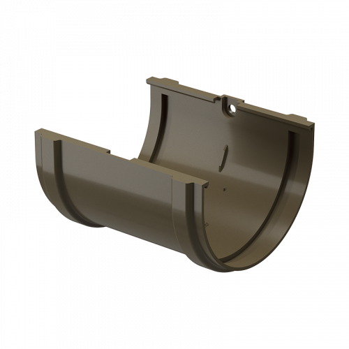 Соединитель желоба Docke PREMIUM D120 Каштан RAL8017