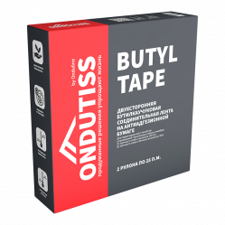 Лента соединительная Ондутис Butyl Tape 15 мм ролик 50 м. двусторонняя