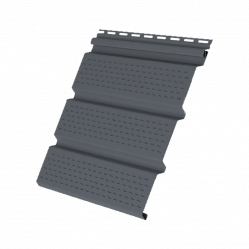 Софит с перфорацией Grand Line Premium Acryl 305 мм Графит 3000 мм