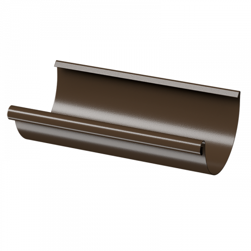 Желоб Docke STAL PREMIUM D125 RAL8017 Каштан 3000 мм