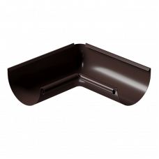Угол желоба внутренний 90° Docke STAL PREMIUM D125 RAL8019 Шоколад