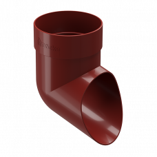 Колено сливное Docke STANDARD D80 Красный RAL3005