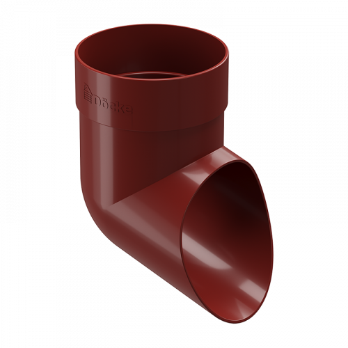 Колено сливное Docke STANDARD D80 Красный RAL3005