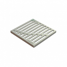 Решетка водоприемная Basic штампованная стальная оцинкованная 33104 280x280 мм Standartpark