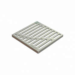 Решетка водоприемная Basic штампованная стальная оцинкованная 33104 280x280 мм Standartpark