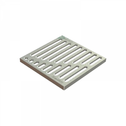 Решетка водоприемная Basic штампованная стальная оцинкованная 33104 280x280 мм Standartpark