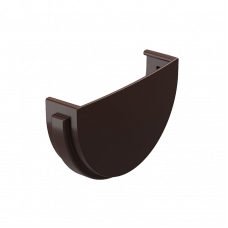 Заглушка желоба Docke STANDARD D120 Темно-коричневый RAL8019