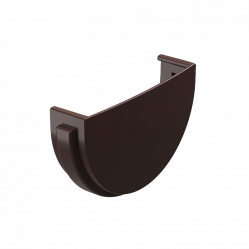 Заглушка желоба Docke STANDARD D120 Темно-коричневый RAL8019