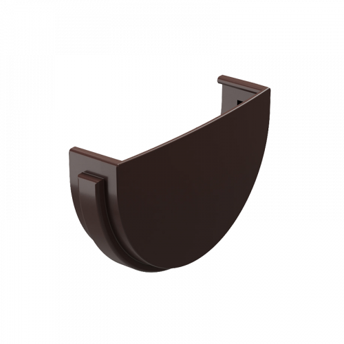 Заглушка желоба Docke STANDARD D120 Темно-коричневый RAL8019