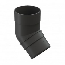Колено трубы 45° Docke PREMIUM D85 Графит RAL7024