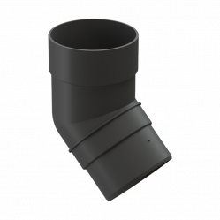 Колено трубы 45° Docke PREMIUM D85 Графит RAL7024