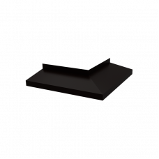 Отлив угловой 90° оцинкованный металл RAL8017 300x300 мм полка 100 мм