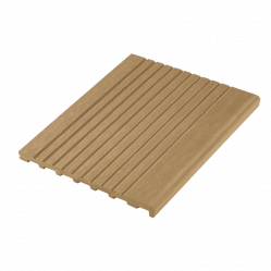 Ступень UnoDeck ДПК крупный вельвет Медовый клен, 3000x345x23 мм