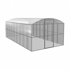 Теплица Прямостенная 6x3 м, каркас 25x25 мм, оцинков.