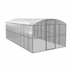 Теплица Прямостенная 6x3 м, каркас 25x25 мм, оцинков.