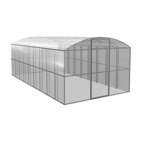 Теплица Прямостенная 6x3 м, каркас 25x25 мм, оцинков.