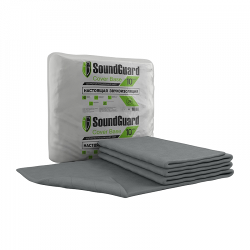 Мат SoundGuard Cover Base звукоизоляционный 5000x1500 10 мм