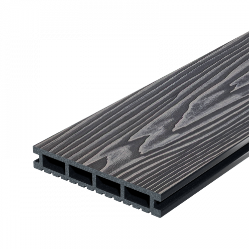 Террасная доска Decking Urban ДПК Жженый кедр, 3000x150x24 мм