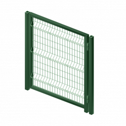 Калитка (откр. внутрь/наружу) Каскад 3D Стандарт Zn + ППК RAL6005 ячейка 60x200 1000x2000 мм, комплект