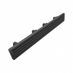 Заглушка доски Вечное Дерево Slim пластик Антрацит/ Палисандр, 140x18 мм