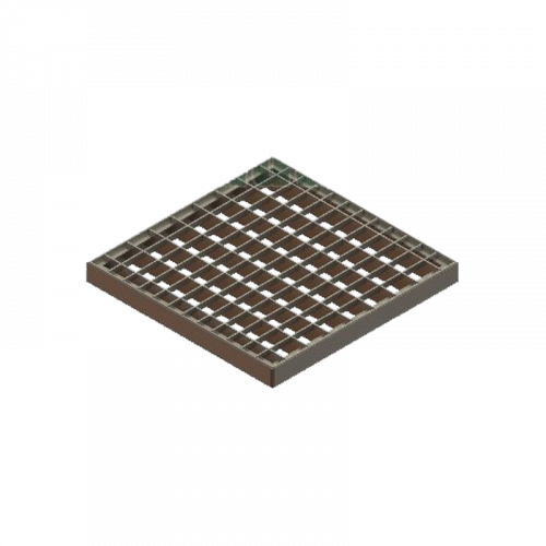 Решетка водоприемная ячеистая Basic стальная оцинкованная 3320 280x280 мм Standartpark