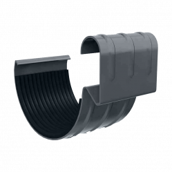 Соединитель желоба Металл Профиль Гранд Систем Lite D125 RAL7024 Графит