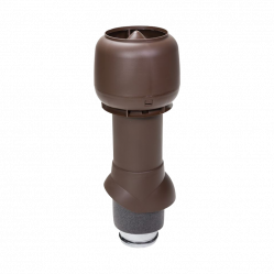 Вентиляционный выход P 125/IS/500 Vilpe RAL8017 Шоколад изолированный