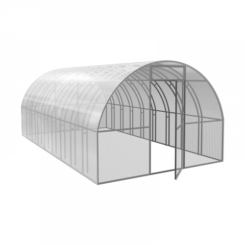 Теплица Сибирская усиленная 6x3 м, каркас 20x20 мм, оцинков.