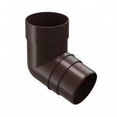 Колено трубы 72° Docke PREMIUM D85 Шоколад RAL8019