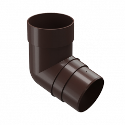 Колено трубы 72° Docke PREMIUM D85 Шоколад RAL8019