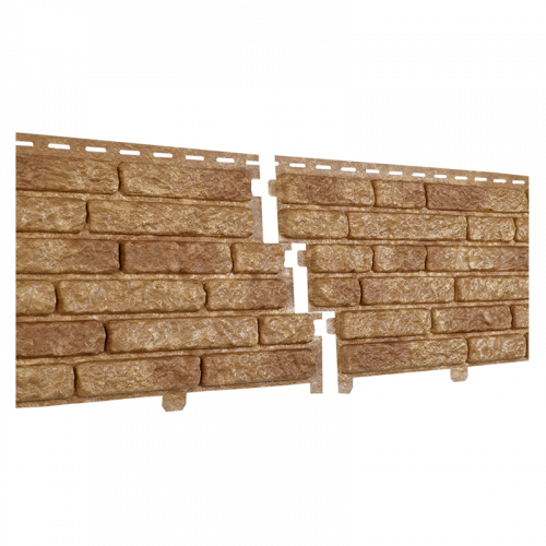 Фасадная панель Ю-Пласт StoneHouse Кварцит Темно-бежевый