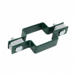 Крепеж двусторонний с болтом и гайкой Каскад Люкс Zn + ППК RAL6005 80x80 мм
