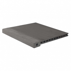 Ступень пустотелая CM Decking ДПК мелкий вельвет Эбен, 3000x345x25 мм
