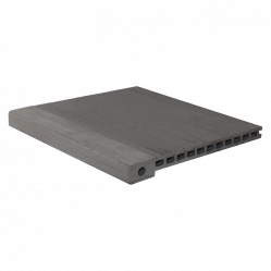 Ступень пустотелая CM Decking ДПК мелкий вельвет Эбен, 3000x345x25 мм
