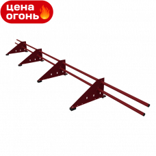 Снегозадержатель трубчатый Русь Эконом D25M RAL3005 сечение круглое 25 мм 3000 мм