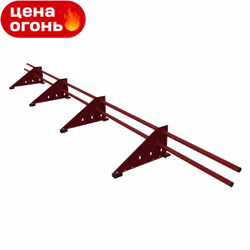 Снегозадержатель трубчатый Русь Эконом D25M RAL3005 сечение круглое 25 мм 3000 мм